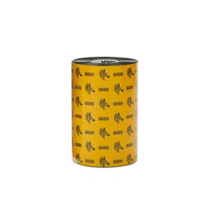 Zebra 6000 High-Performance Industrial Wax Ribbon